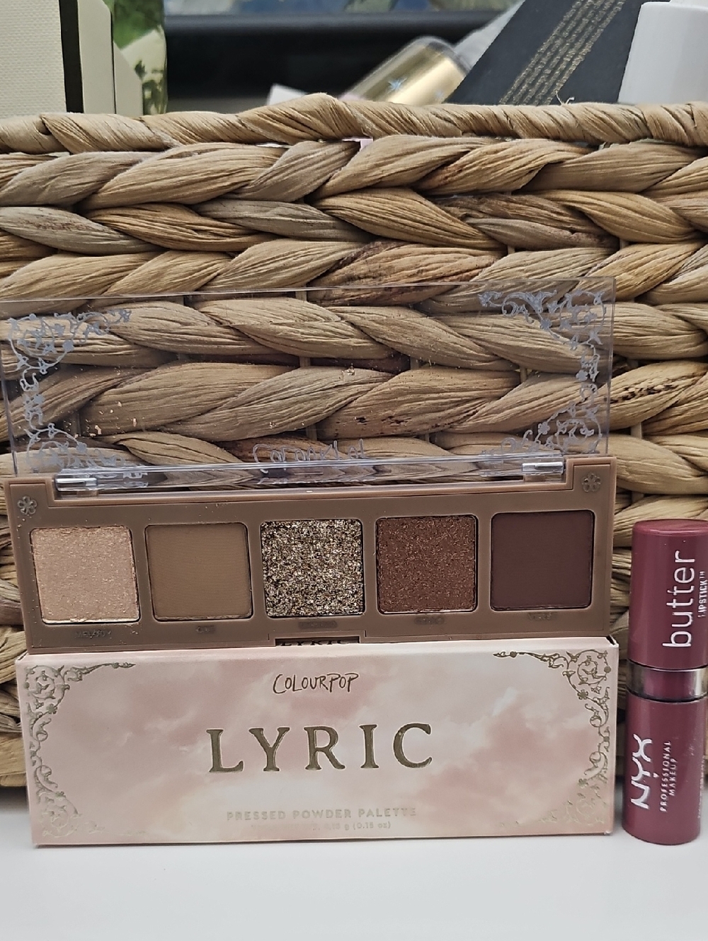 ColourPop Lyric Eyeshadow Palette & NYX butter LIP